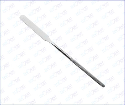 Cement spatula thin single ended stainless steel dental instrument for precise mixing and application