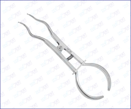 Rubber dam forcep Brewer 175mm stainless steel orthodontic and dental instrument for secure clamp placement in endodontic procedures
