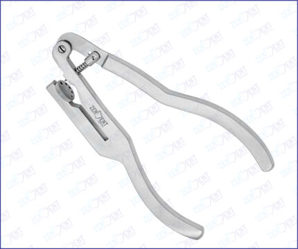 Rubber dam punch Ivory 160mm stainless steel dental instrument for precise rubber dam hole punching