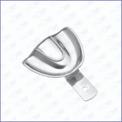 Stainless steel upper solid impression tray X-Large size for full denture procedures