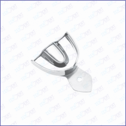 Stainless steel dental impression tray for accurate upper arch impressions