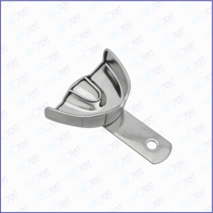 Upper solid partial impression tray for accurate dental impressions