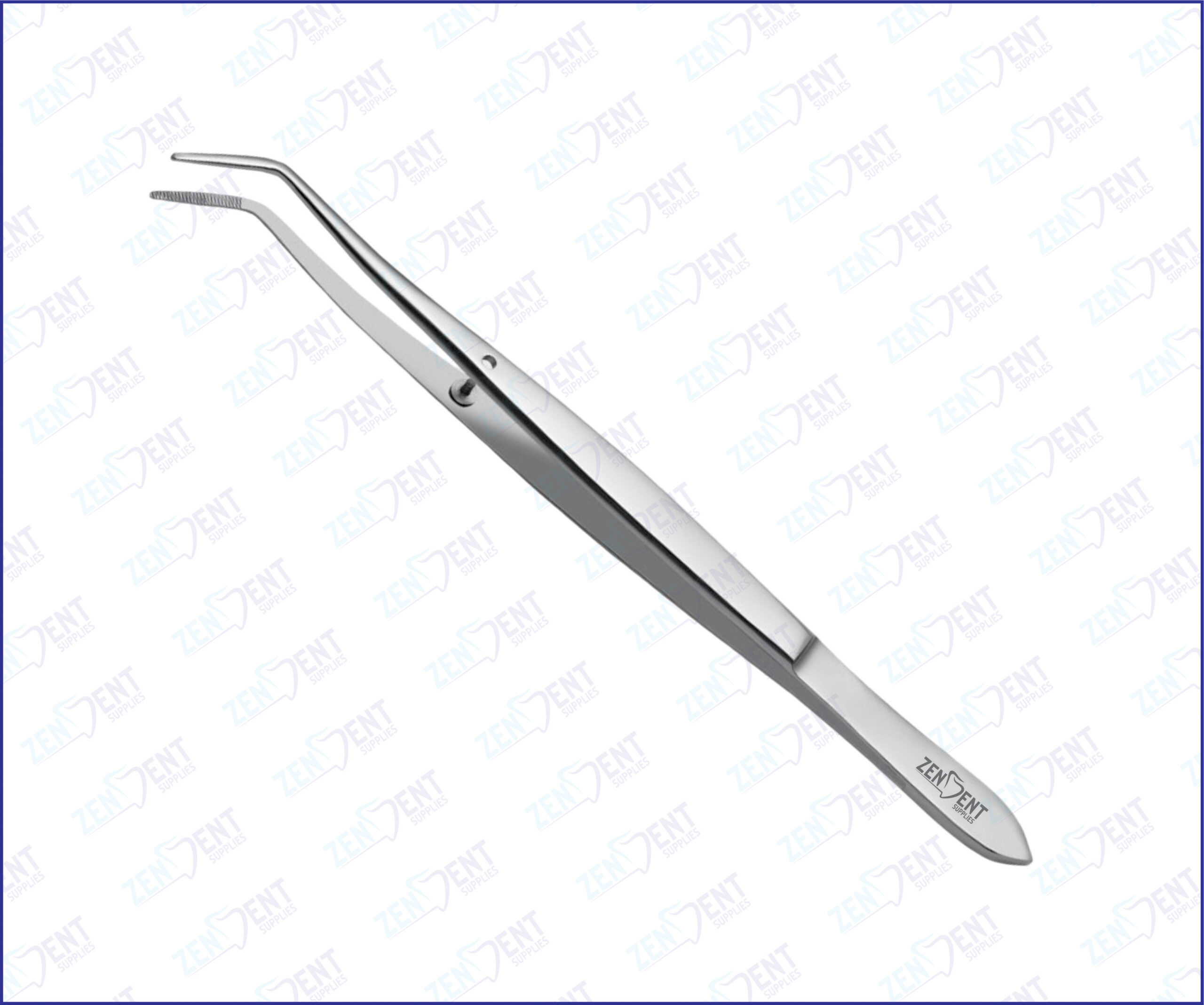 Bracket Tweezer with Thin Serrated Tips Bracket tweezer with thin serrated tips stainless steel dental instrument for orthodontic bracket placement