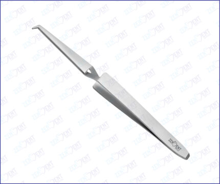 Self locking bracket tweezer with thin tips stainless steel orthodontic dental instrument for precise bracket placement